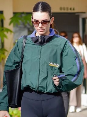 Vintage Nautica Windbreaker Jacket - Green - Size M